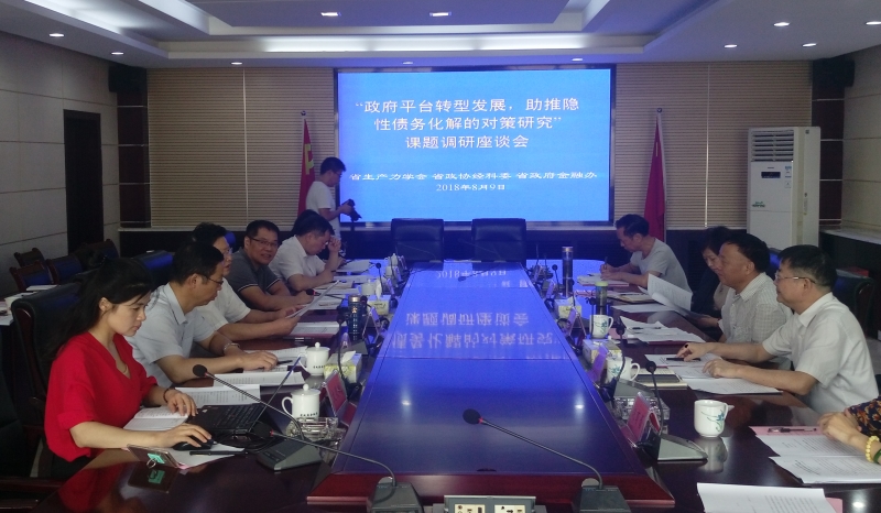 北冰院長(zhǎng)參與“政府平臺(tái)轉(zhuǎn)型發(fā)展，助推隱性債務(wù)化解的對(duì)策研究”課題調(diào)研座談會(huì)